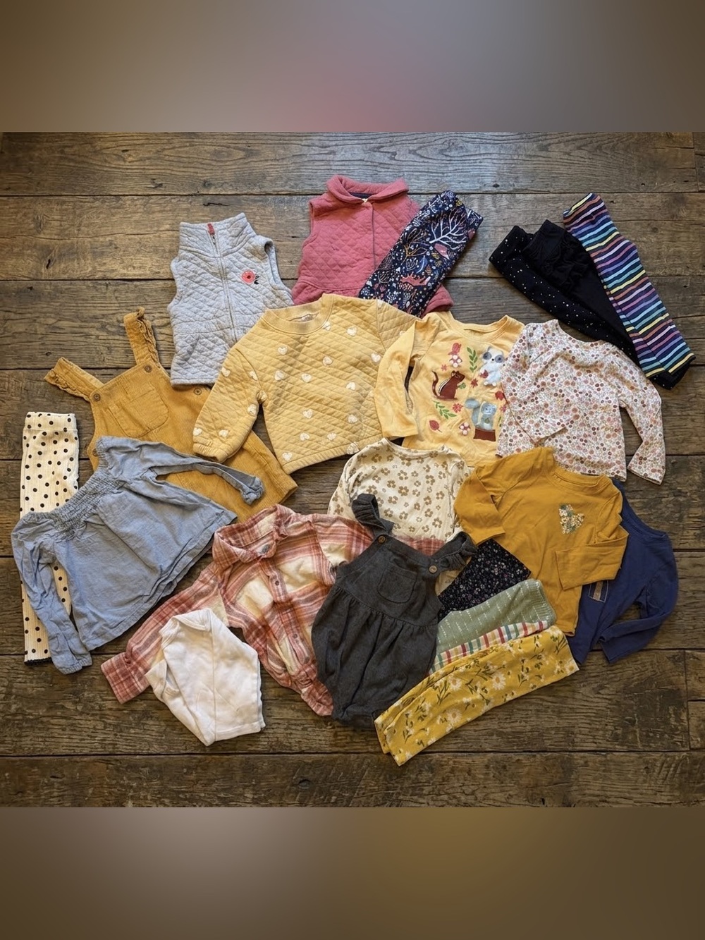 Huge Fall Autumn Halloween, Toddler Girl Clothing Lot Bundle 18M 24M 2T Seasonal - Picture 9 of 9